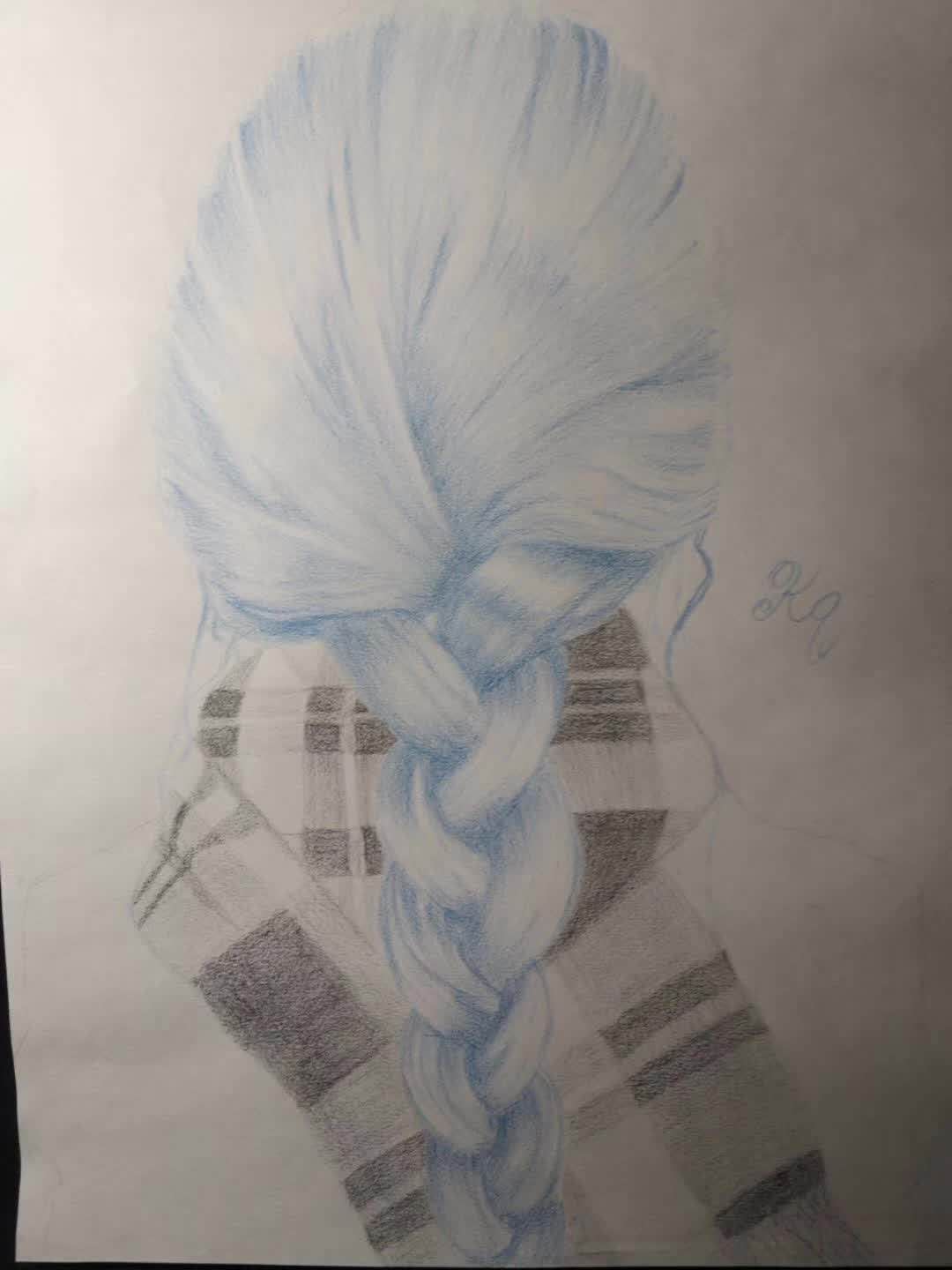 Colored pencil sketch